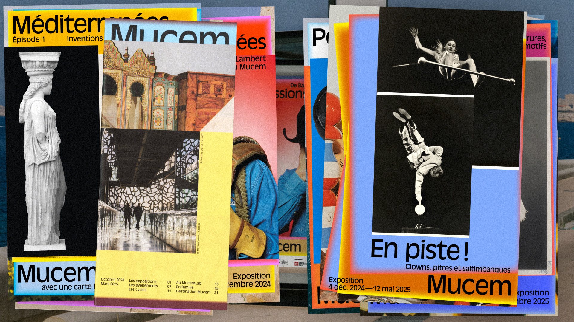 Mucem — composition d’affiches d’exposition, vue 11 — Les Graphiquants